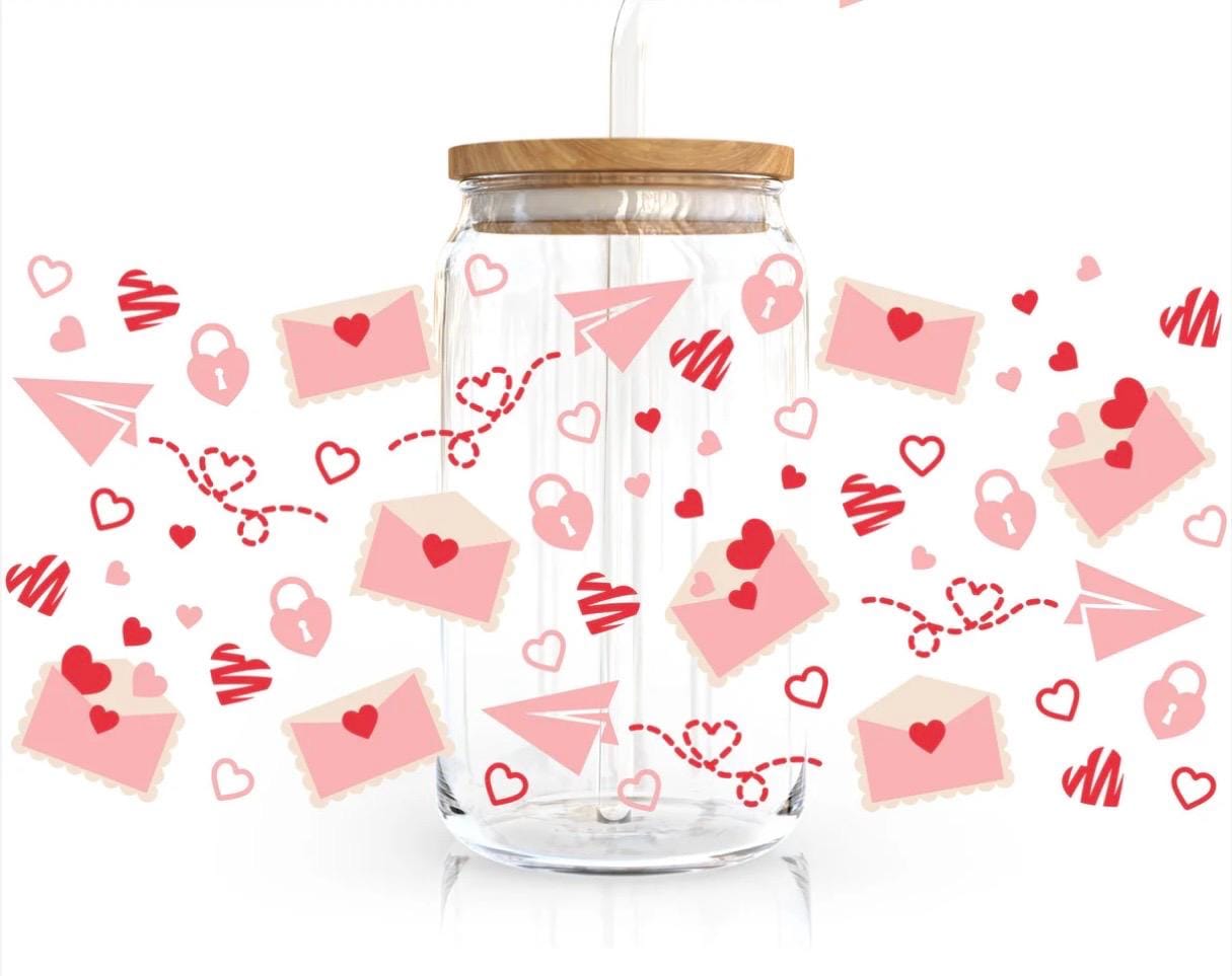 Love Letters Glass Cups