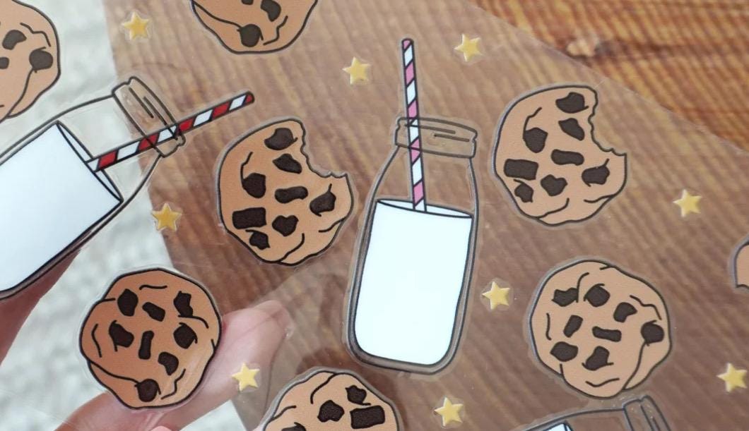 Milk & Cookies Glass Cup