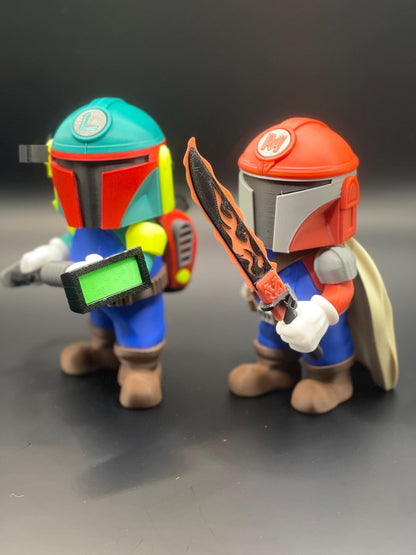 Mariolorian & Boba Luigi Figurine/Toy
