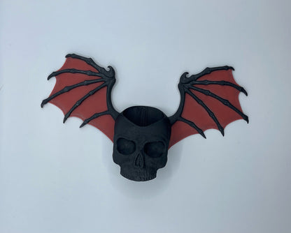 Skull-Bat Wall-Mounted Figurine/Lantern