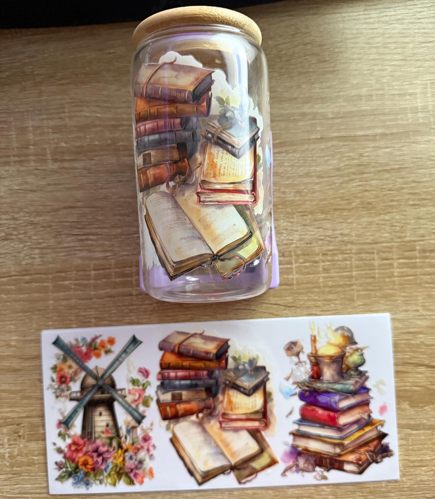 Vintage Books Glass Cups