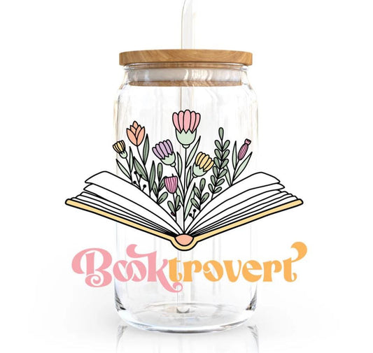 Booktrovert Glass Cups