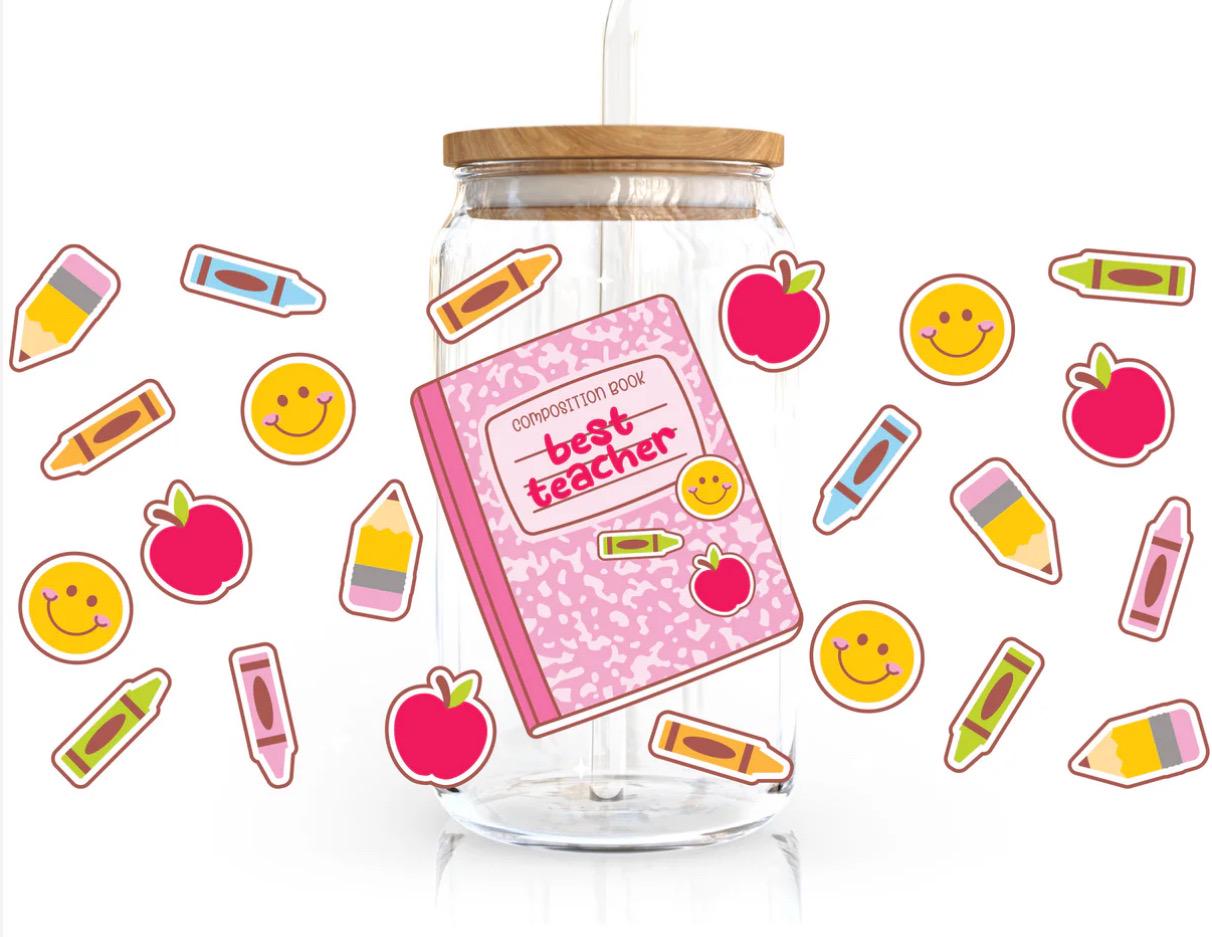 Teacher Appreciation Glass Cups