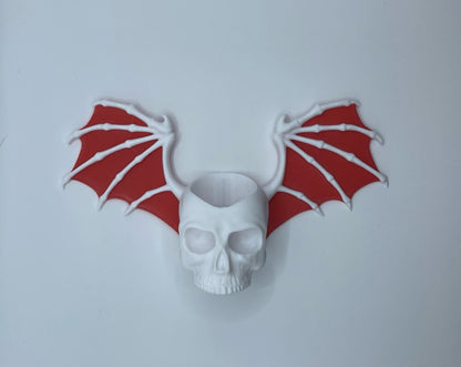 Skull-Bat Wall-Mounted Figurine/Lantern