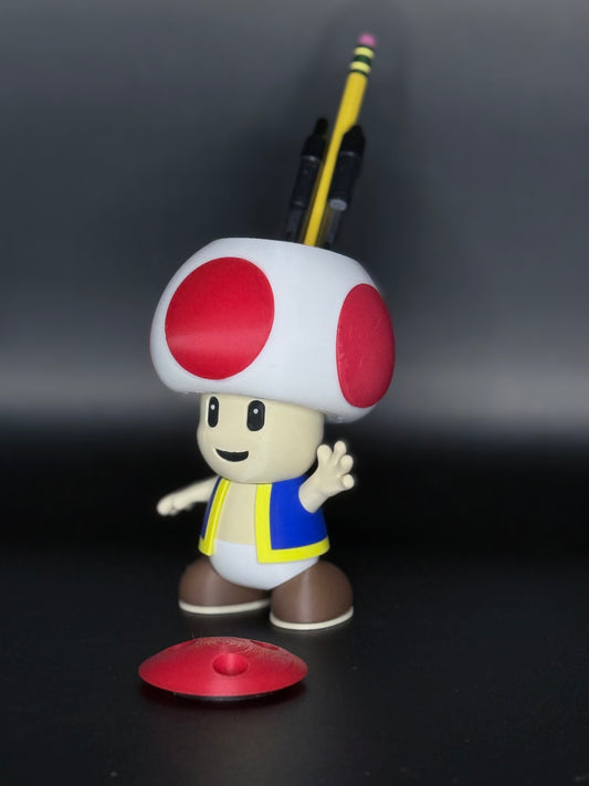 Toad and Toadette Pen Holders