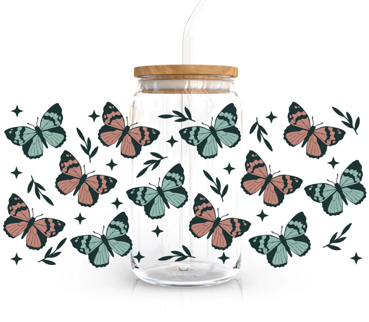 Butterfly Glass Cups