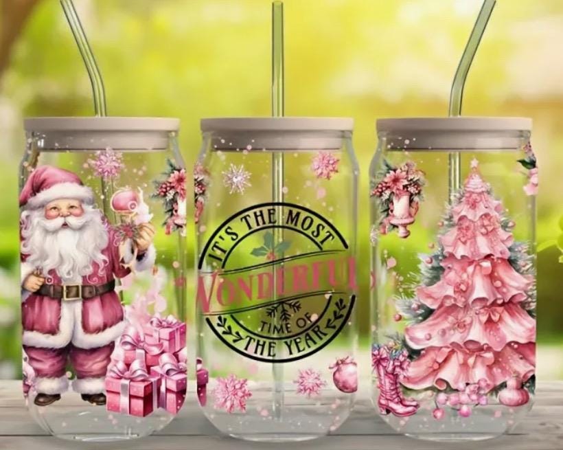 Christmas Glass Cups