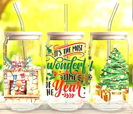 Christmas Glass Cups
