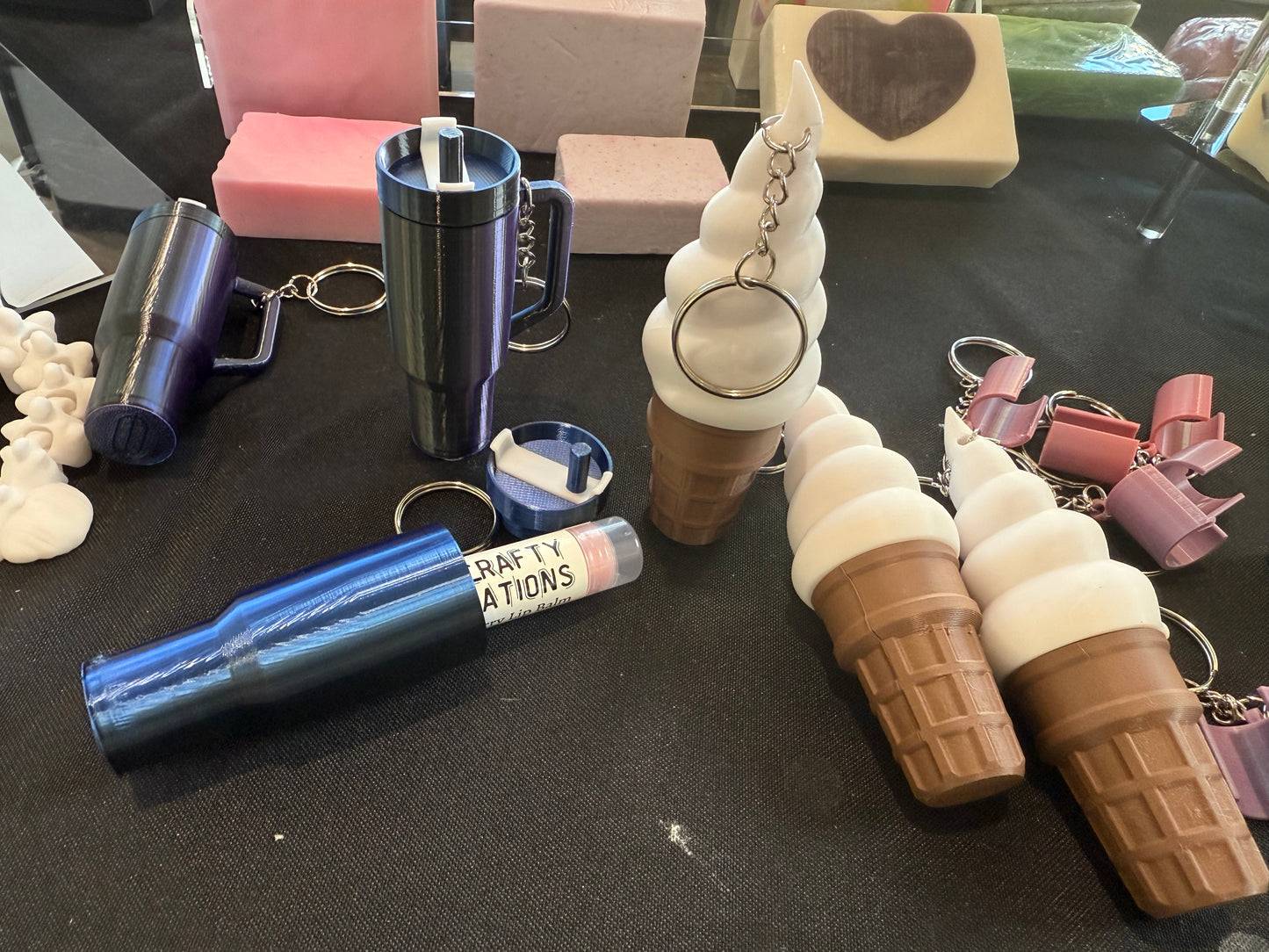 Lip Balm Holder Keychain