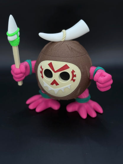 Kakamora/Coconut Warrior Storage Figurine/Toy