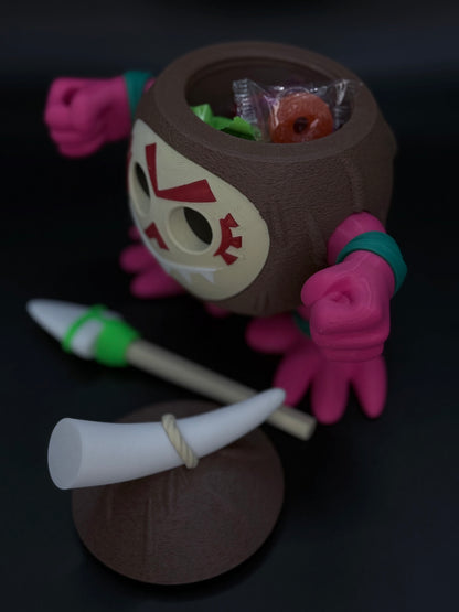 Kakamora/Coconut Warrior Storage Figurine/Toy