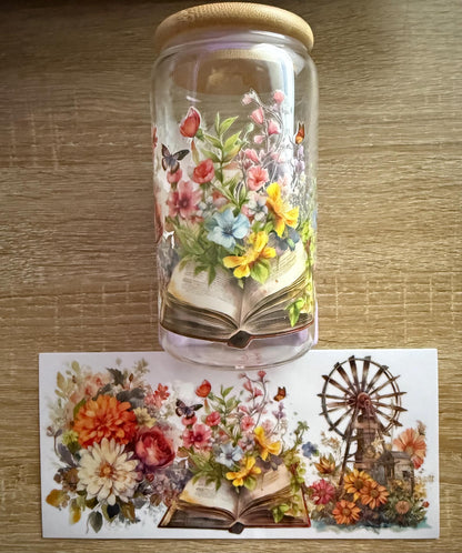 Vintage Books Glass Cups