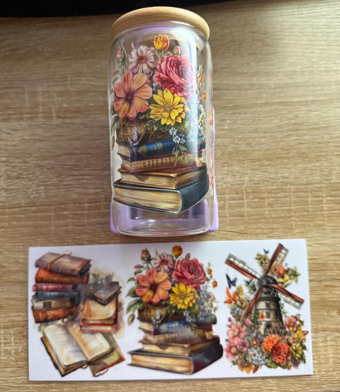 Vintage Books Glass Cups