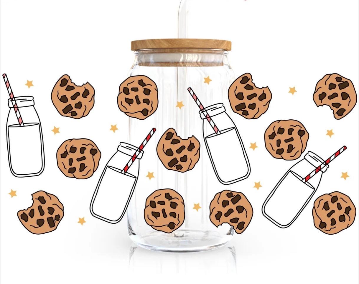 Milk & Cookies Glass Cup