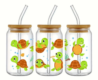 Turtle Glass Cups