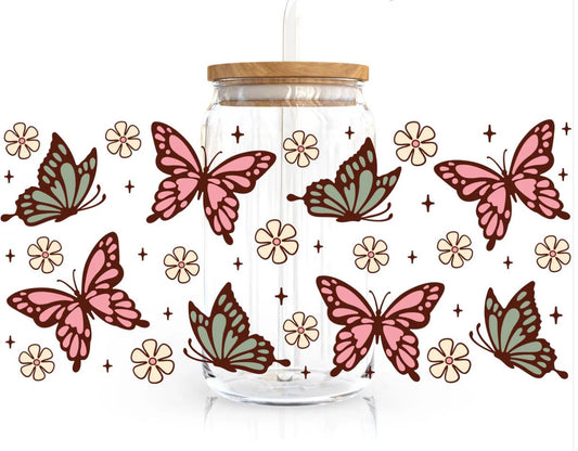 Butterfly Glass Cups