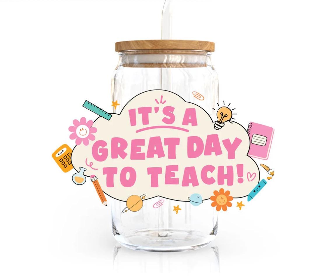 Teacher Appreciation Glass Cups